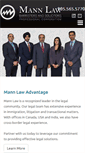 Mobile Screenshot of mannlaw.ca